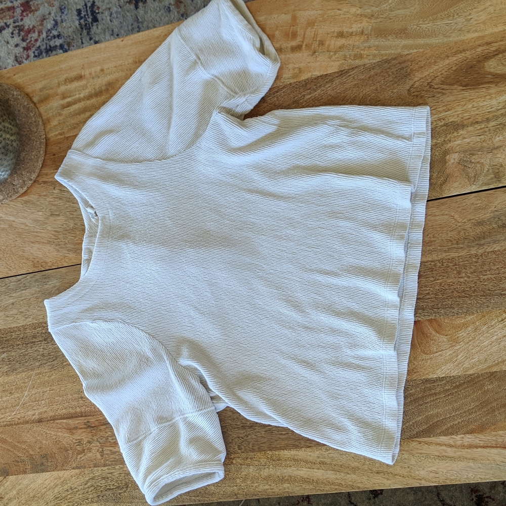 Madewell button back ribbed T-shirt